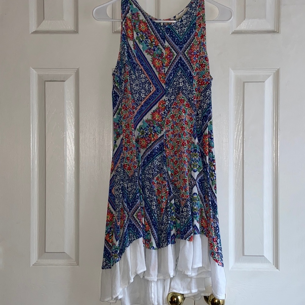 Altar’d State Floral Ruffle Tank Dress